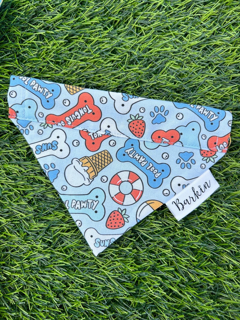 July Dogs Over the Collar Dog Bandana