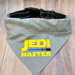 Jedi Master Over the Collar Dog Bandana