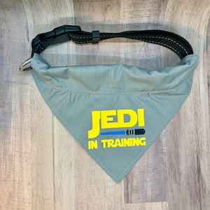 Jedi In Training Over the Collar Dog Bandana