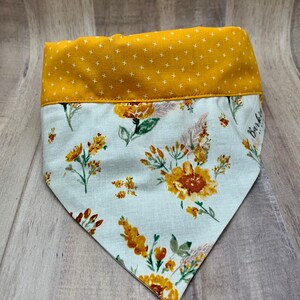 Fall Floral Over the Collar Dog Bandana