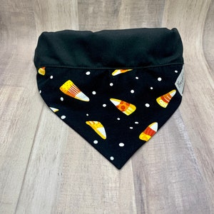 Halloween Trick or Treat Candy Corn Over the Collar Dog Bandana