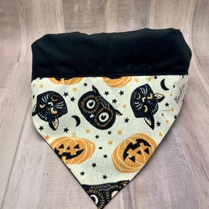 Vintage Halloween Over the Collar Dog Bandana