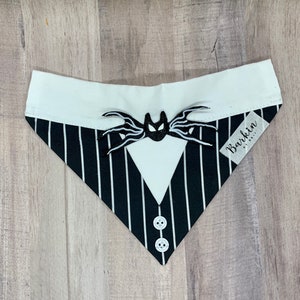 Jack Skellington Over the Collar Dog Bandana