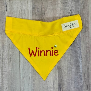 Winnie Over the Collar Dog Bandana