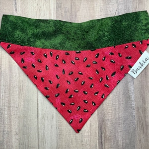 Summer Melon Over the Collar Dog Bandana