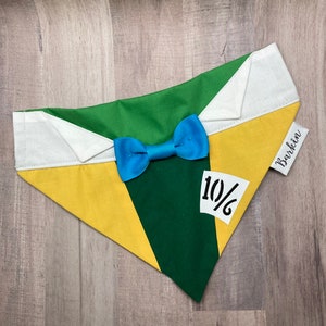 Mad Hatter Over the Collar Dog Bandana