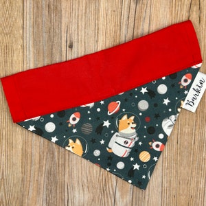 Space Corgis Over the Collar Dog Bandana
