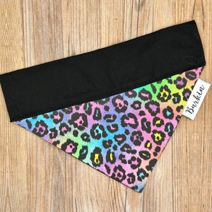Lisa Cheetah Over the Collar Dog Bandana