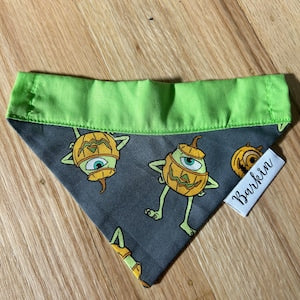 Green Mike Over the Collar Dog Bandana