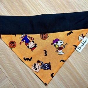 Beagle and Friends Halloween Over the Collar Dog Bandana