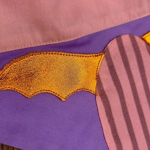 Purple Dragon Over the Collar Dog Bandana