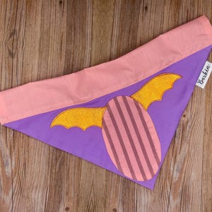 Purple Dragon Over the Collar Dog Bandana