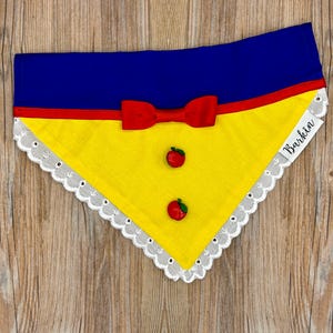 Snow White Over the Collar Dog Bandana