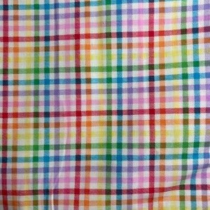 Plaid Rainbow Over the Collar Dog Bandana