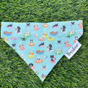 Pool Dogs Over the Collar Dog Bandana