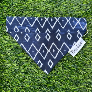 Blue Diamond Over the Collar Dog Bandana