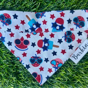 Summer Glitter Over the Collar Dog Bandana