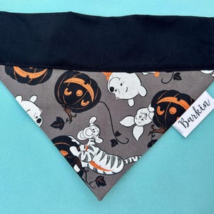 Pooh and Friends Halloween Over the Collar Dog Bandana