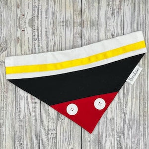 Classic Mickey Over the Collar Dog Bandana