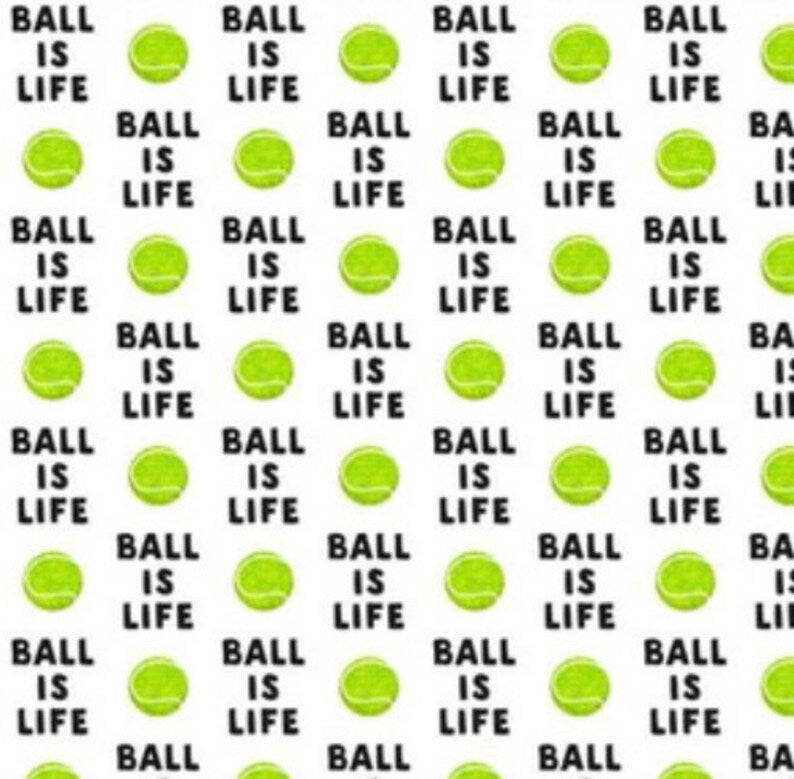 Life is a Ball! Tennis Ball Over the Collar Dog Bandana