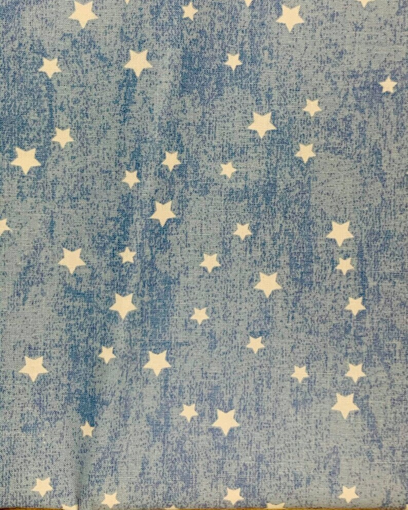 Faux Denim Stars Patriotic Summer Over the Collar Dog Bandana
