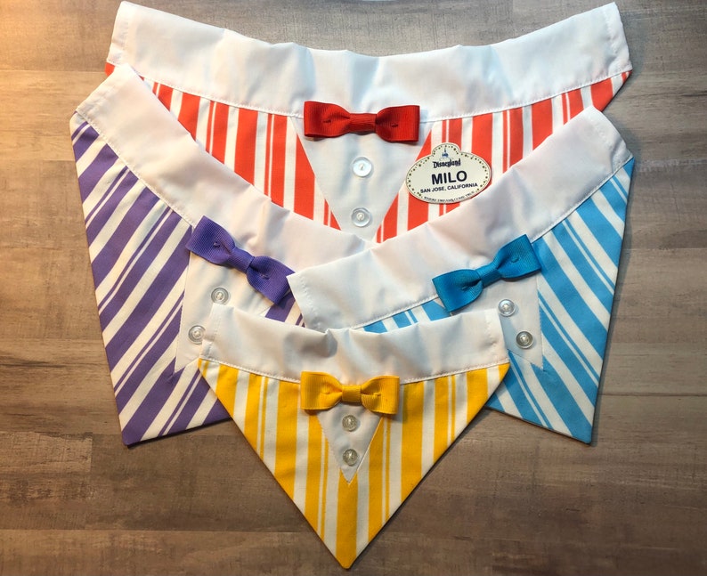 Disneyland Disneyworld Dapper Dans Over the Collar Dog Bandana