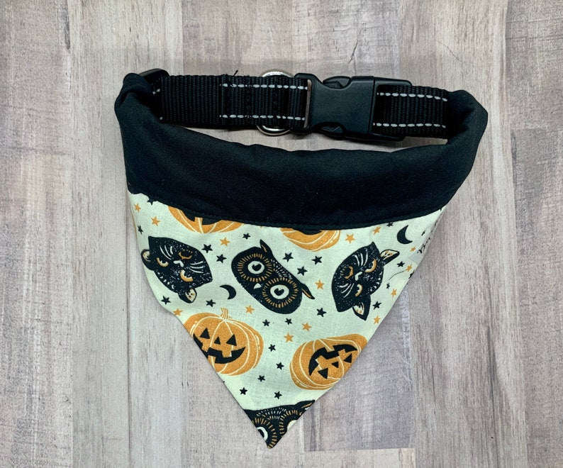 Vintage Halloween Over the Collar Dog Bandana