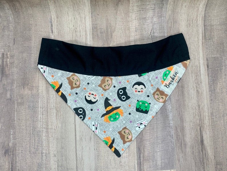 Halloween Friends Over the Collar Dog Bandana