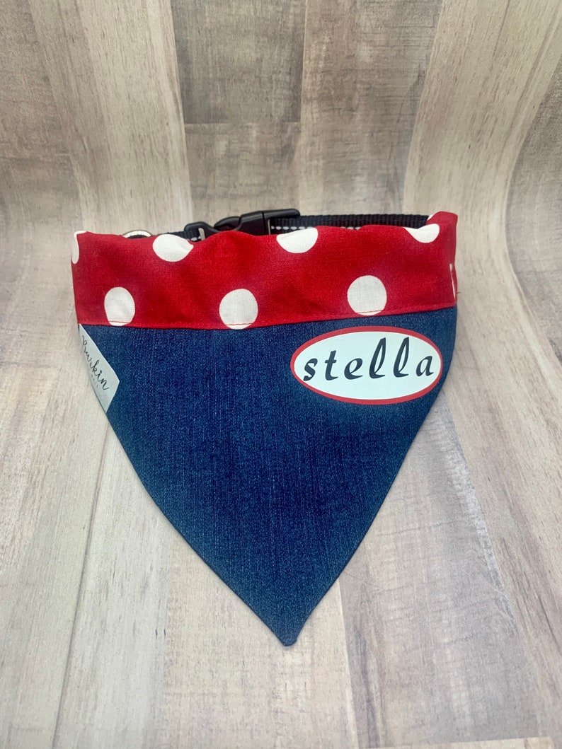 Personalized Rosie the Riveter Over the Collar Dog Bandana
