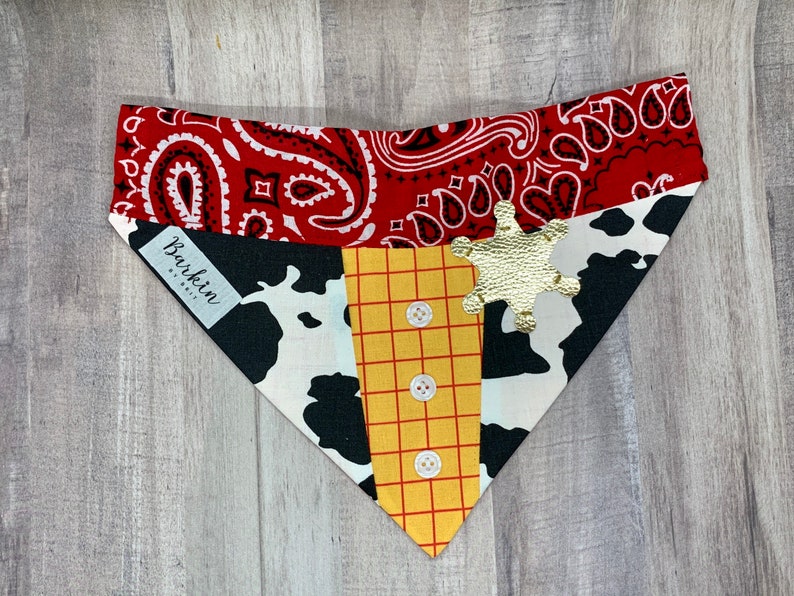 Sheriff Woody Over the Collar Dog Bandana