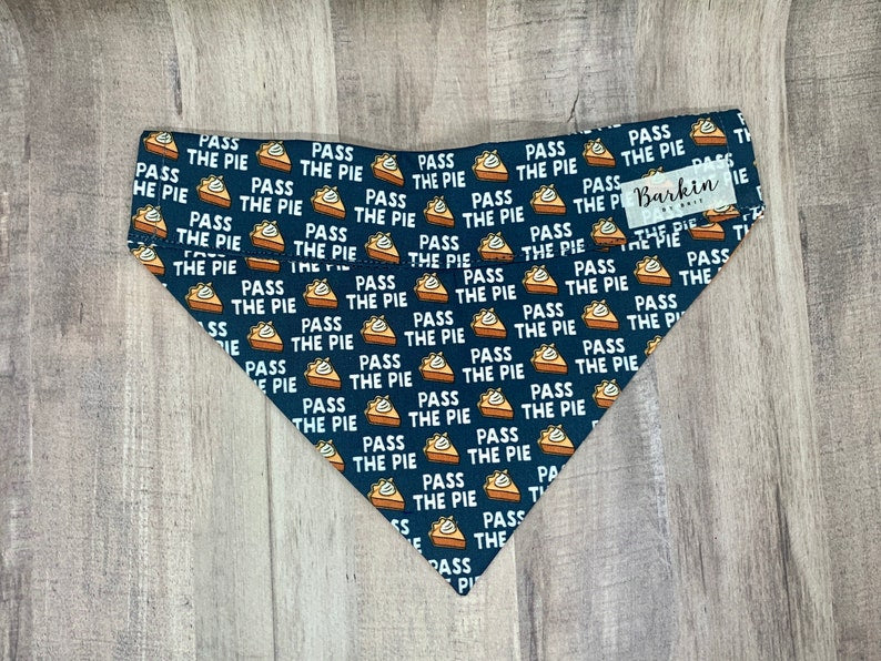 Pass the Pie Over the Collar Dog Bandana