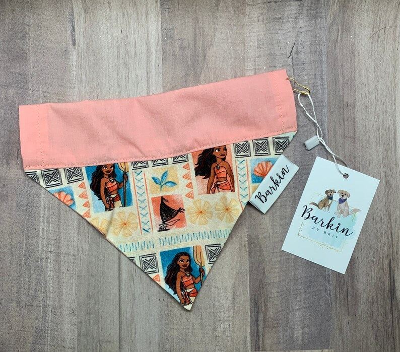Moana Over the Collar Dog Bandana