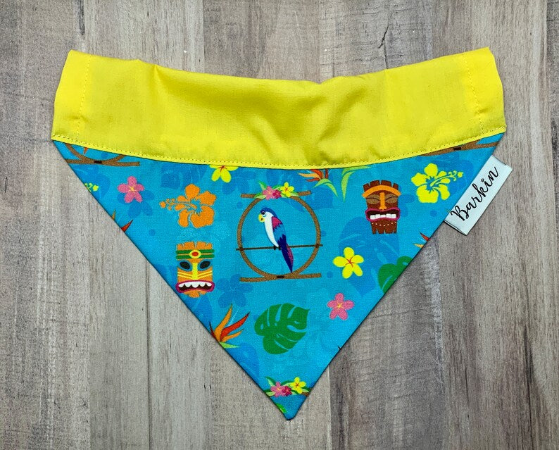 Tiki Room Birds Over the Collar Dog Bandana