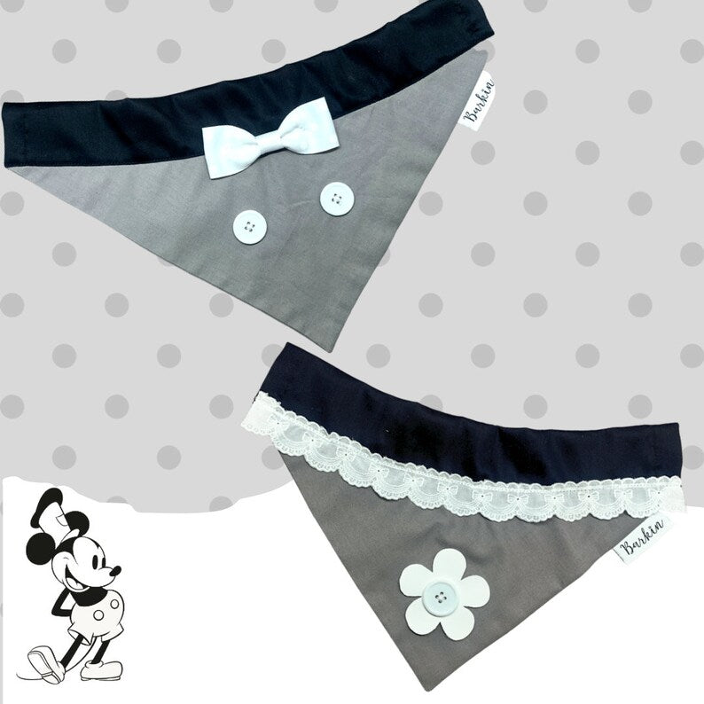 Steamboat Mice Over the Collar Dog Bandana