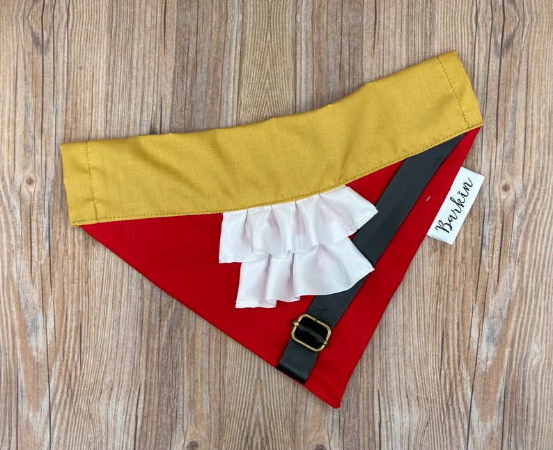 Live Action Gaston Over the Collar Dog Bandana