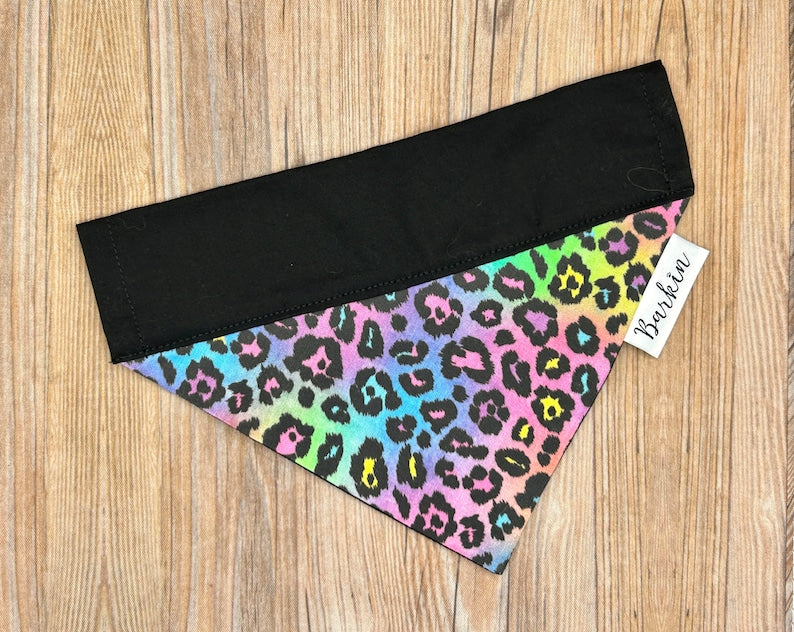Lisa Cheetah Over the Collar Dog Bandana