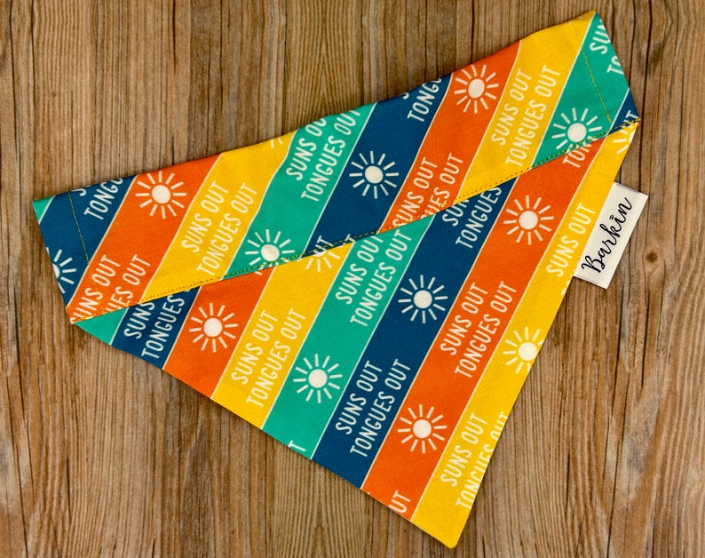 Suns Out Over the Collar Dog Bandana