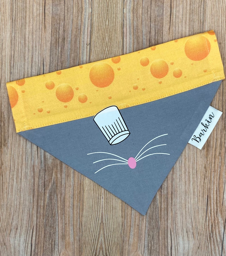 Mouse Chef Over the Collar Dog Bandana
