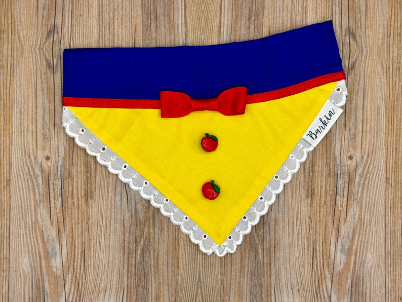 Snow White Over the Collar Dog Bandana
