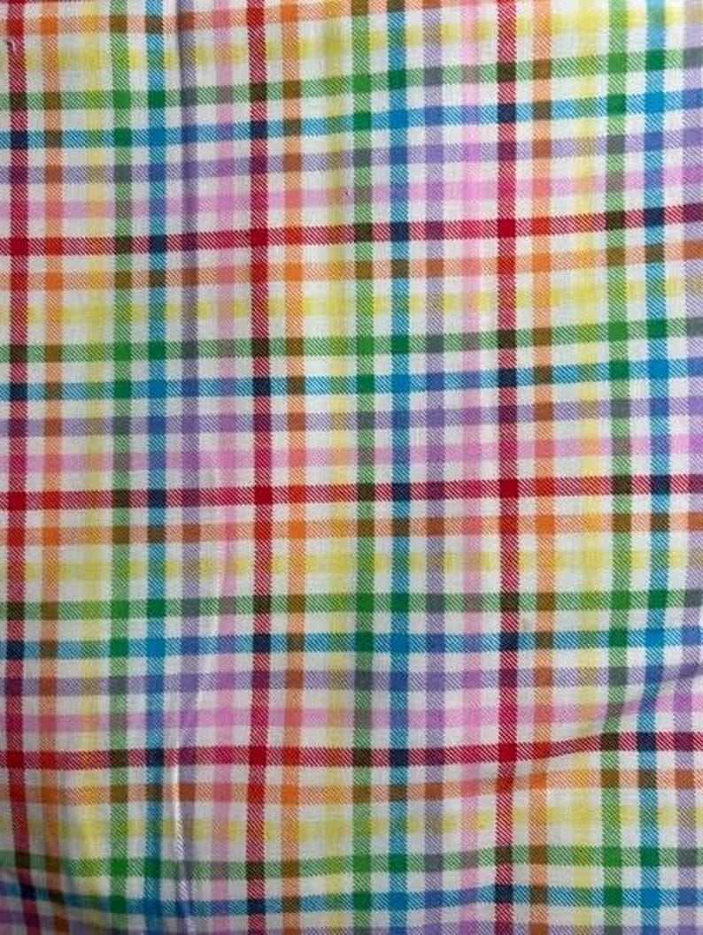 Plaid Rainbow Over the Collar Dog Bandana