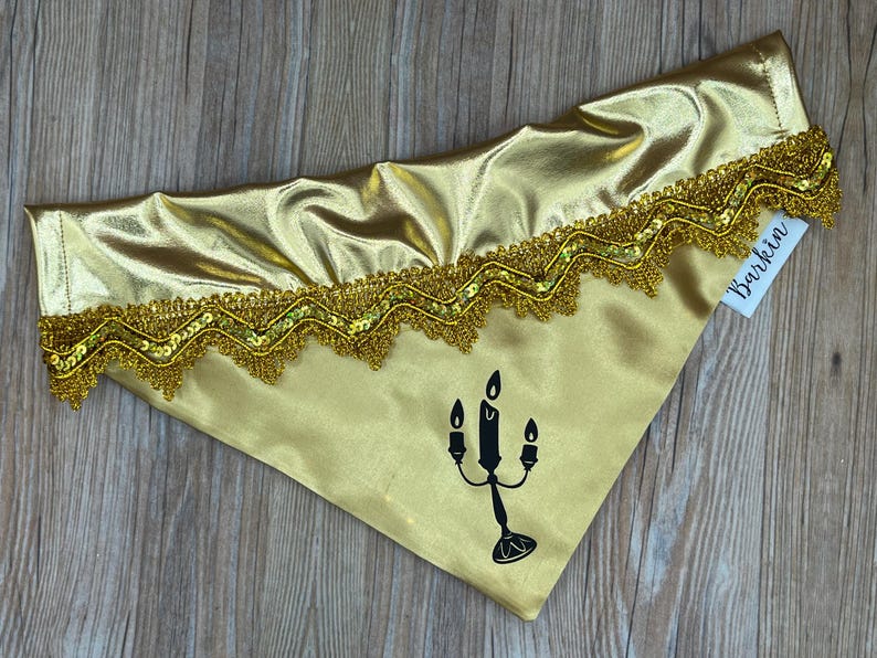 Lumiere Light Up Over the Collar Dog Bandana
