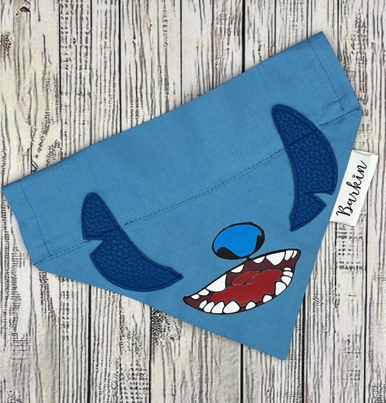Alien Ohana Stitch Over the Collar Dog Bandana