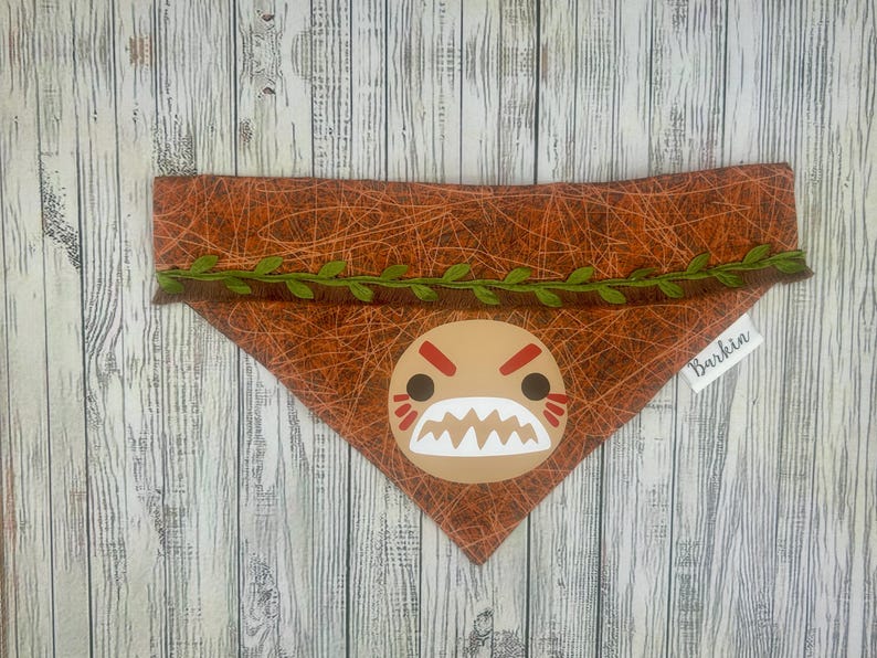 Angry Coconut Over the Collar Dog Bandana