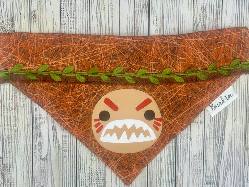 Angry Coconut Over the Collar Dog Bandana