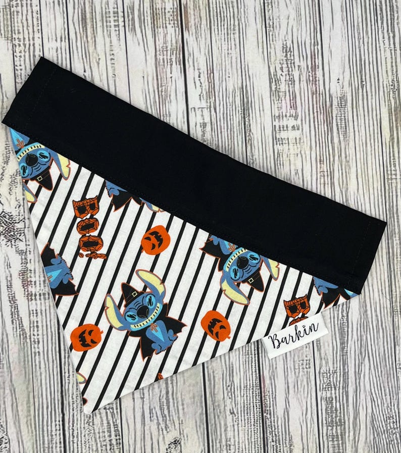 Hawaiian Alien Halloween Over the Collar Dog Bandana