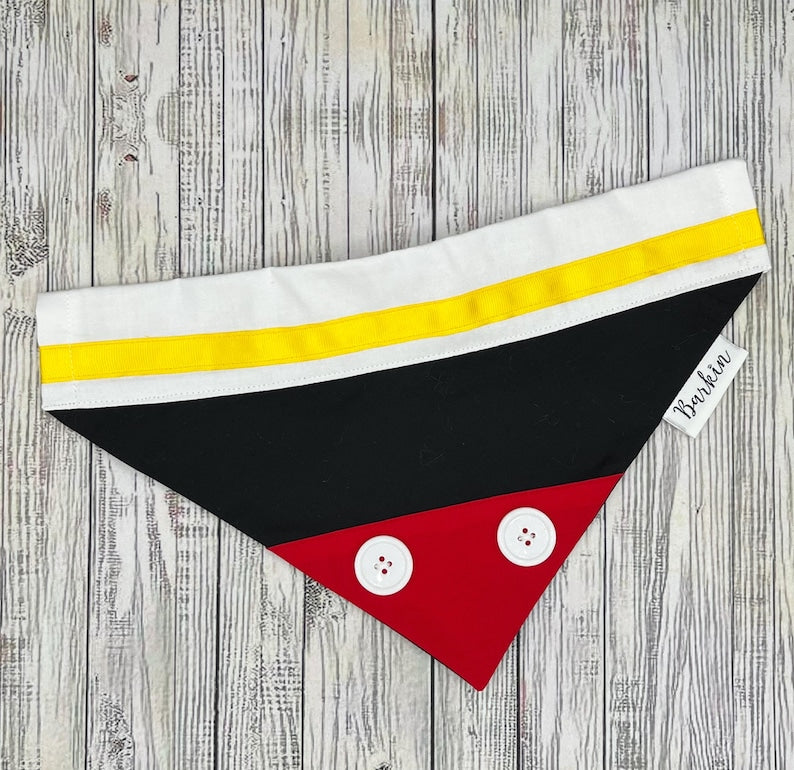 Classic Mickey Over the Collar Dog Bandana